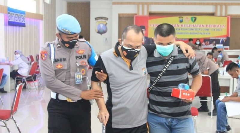 Pemeriksaan Kesehatan Berkala Anggota Polrestabes Surabaya