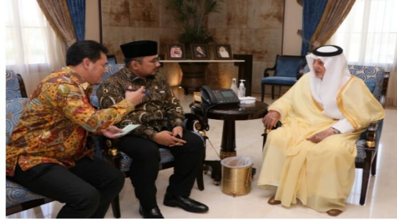 Temui Gubernur Mekah, Menag Sampaikan Kebijakan Penyiapan Jemaah Umrah