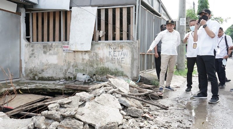 Wabup Subandi Minta Bangli diatas Kali Buntung Tambak Rejo Segera Dibongkar