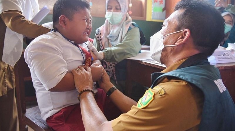 Bupati Launching Vaksinasi Anak