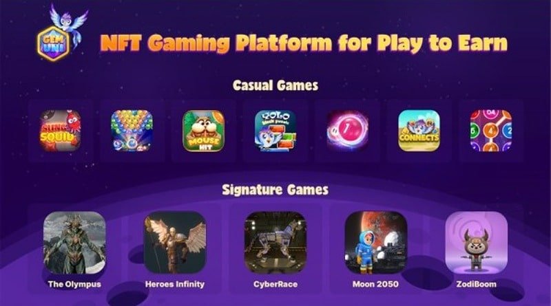 GemUni Buat Terobosan dalam Dunia Gim Kriptografi Lewat "Decentralized NFTs Gaming Platform for Play To Earn"
