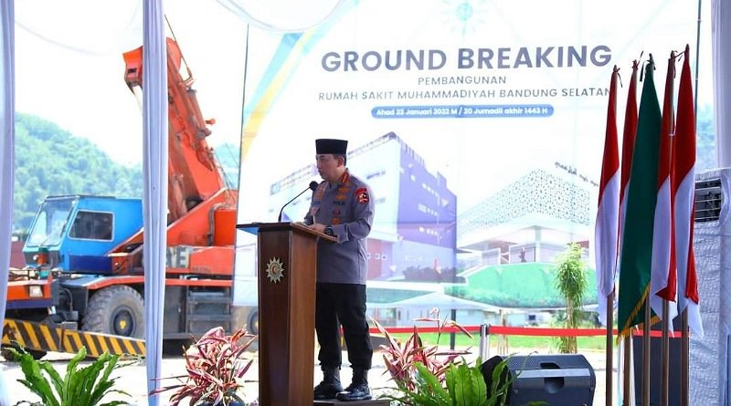 Kapolri Lakukan Groundbreaking RS Muhammadiyah di Ciparay, Kabupaten Bandung
