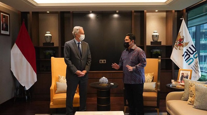 Erick Thohir dan Tony Blair Bahas Peranan BUMN dalam Mendorong Pencapaian Agenda Presidensi Indonesia di G20