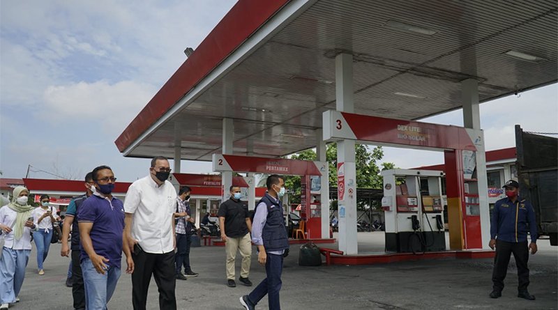 Sambut Ramadan, Direksi Pertamina Kunjungi SPBU di Pekanbaru