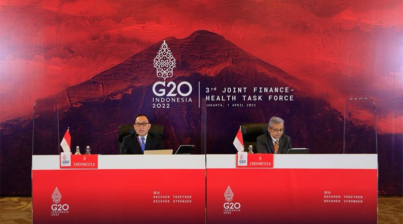 Pertemuan the 3rd G20 Joint Finance and Health Task Force (JFHTF): Rencana Aksi dan Strategi Pembiayaan Kesehatan Global untuk Memperkuat pencegahan, kesiapsiagaan, dan respon (PPR) terhadap Pandemi
