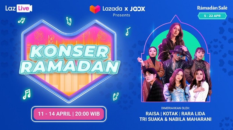 JOOX dan Lazada Gelar "Konser Ramadan 22" Secara Virtual