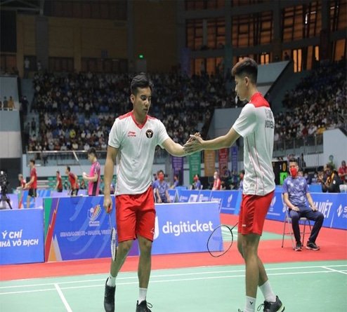 Regu Putra Bulutangkis Indonesia Tantang Thailand di Semifinal SEA Games 2021