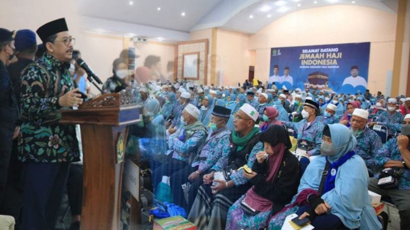 Wamenag Imbau Sepulang Haji Jemaah Makin Cinta Indonesia dan Sayang Sesama Makhluk