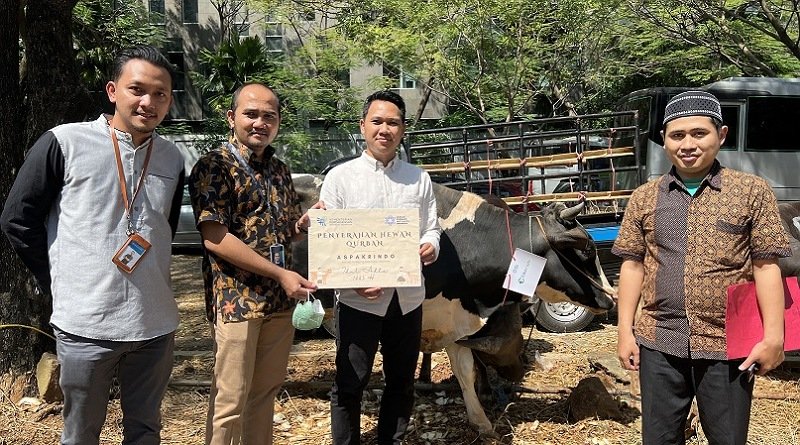 Aspakrindo Salurkan Hewan Kurban Melalui Kementerian Perdagangan pada Idul Adha 1443H