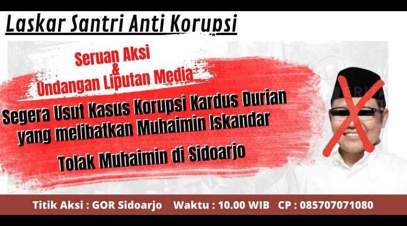 Beredar Pamflet Tudingan Korupsi Muhaimin Iskandar di Sidoarjo