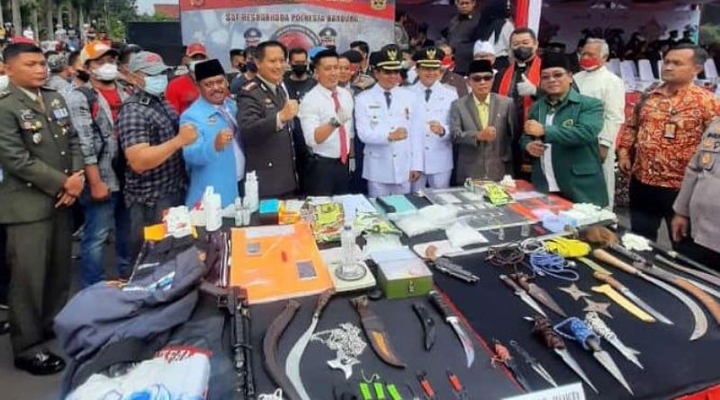 HUT ke-77 RI di Kab. Bandung, Tak Biasa Polresta Gelar Jumpa Pers di Lapangan Upakarti