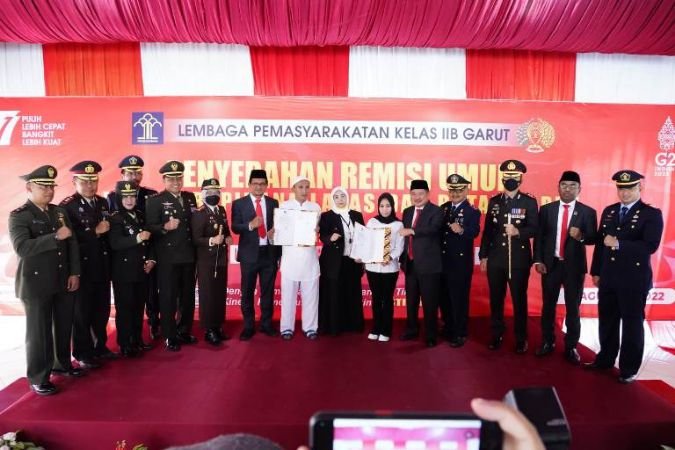 Di Momen HUT ke-77 Kemerdekaan RI, 368 Narapidana di Lapas IIB Garut Mendapat Remisi