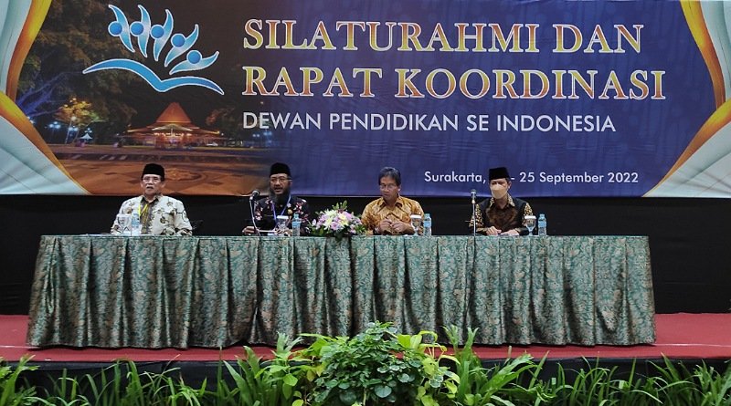 Pengurus Dewan Pendidikan se Indonesia Adakan Silaturahmi dan Rapat Koordinasi di Kota Solo