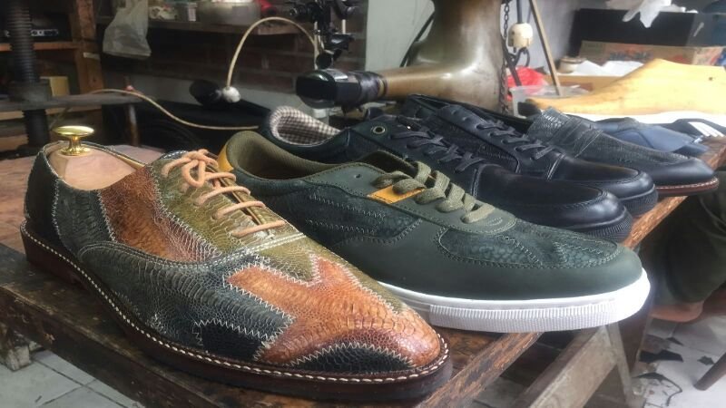 Hanya di Kota Bandung, Kulit Ceker Ayam Jadi Sepatu