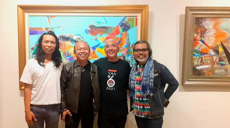 Dari Pameran Lukisan "Semesta 2022" Sukriyal Sadin di Galeri NW Art Space