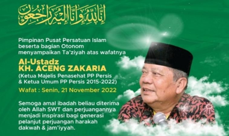 Mantan Ketum PP Persis, KH Aceng Zakaria Wafat