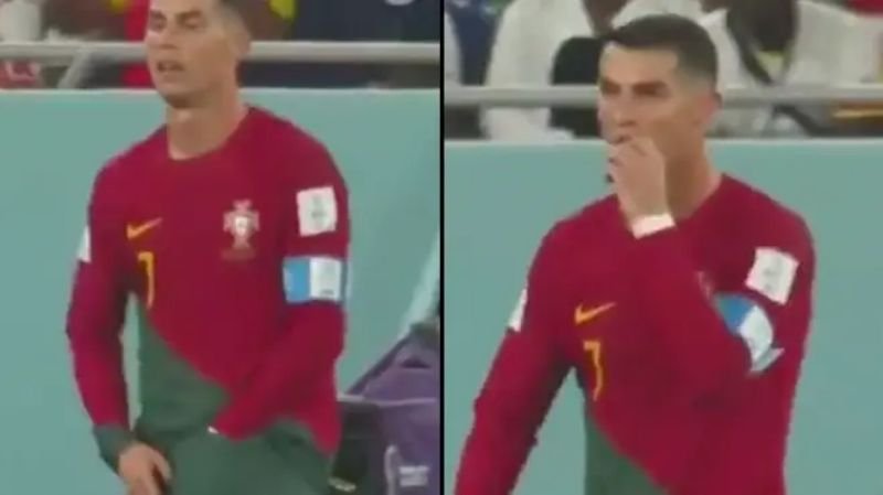 BOLA OUT | Ronaldo Ngumpetin Camilan di Balik Celana Pendeknya Saat Bermain?