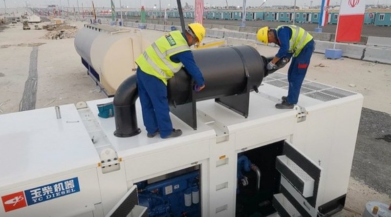 Generator Listrik dan Bus yang Memakai Mesin Buatan Yuchai Tampil di Ajang Sepakbola Bergengsi di Qatar