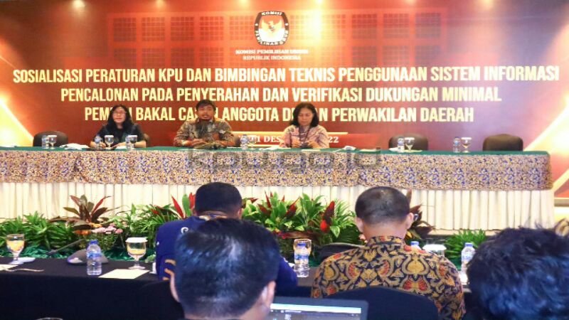 KPU Buka Pencalonan DPD 16 - 19 Desember 2022