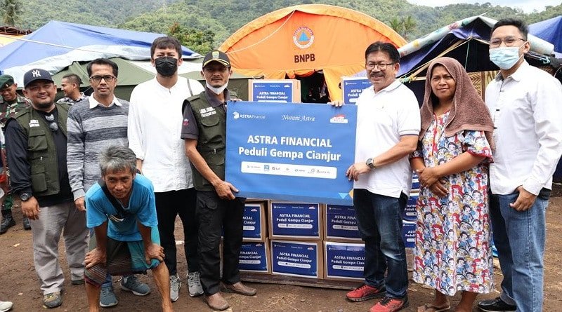 Astra Financial Salurkan Bantuan Donasi Sembako  untuk Korban Gempa Bumi di Kabupaten Cianjur