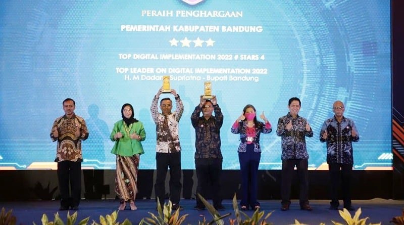 Lagi, Pemkab Bandung Borong Dua Penghargaan Pada Ajang Top Digital Awards 2022