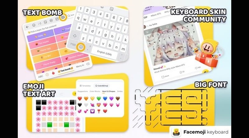 Fitur-Fitur Baru Facemoji Keyboard Buat Pengguna Mengirim Pesan dengan Gaya
