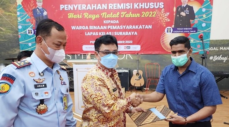 361 Narapidana Kristen/ Katolik di Jatim Dapat Remisi Khusus Natal