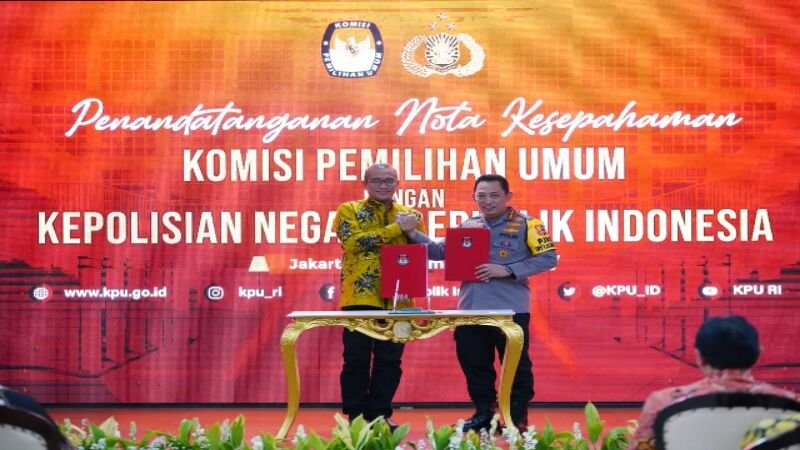 MoU dengan KPU, Kapolri: Jaga Persatuan Kesatuan di Pemilu 2024 Syarat Mutlak