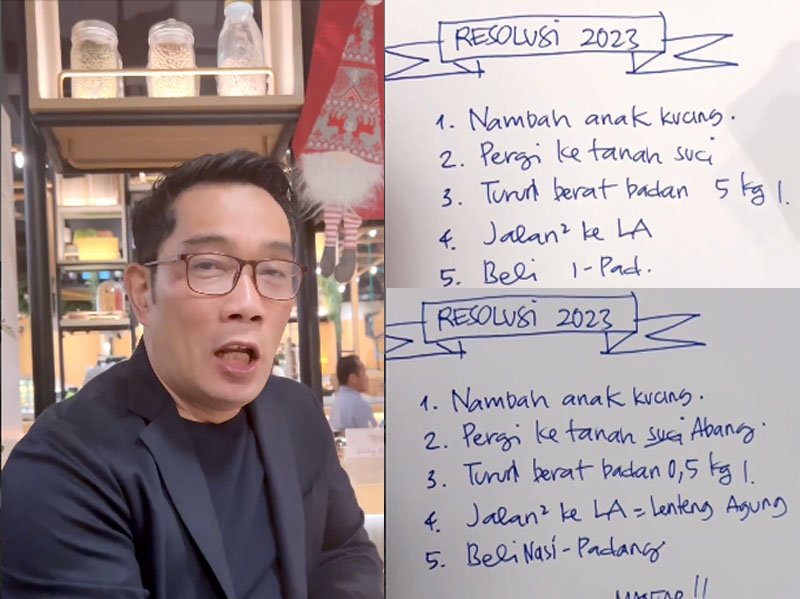 Gubernur Jawa Barat, Ridwan Kamil Sampaikan Resolusi 2023: Harus Realistis Ada Potensi Resesi Ekonomi, Hingga Perlu Nambah Anak?