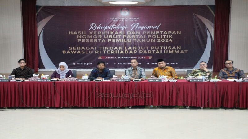 Termasuk Partai Ummat, Berikut 24 Partai Politik Peserta Pemilu 2024
