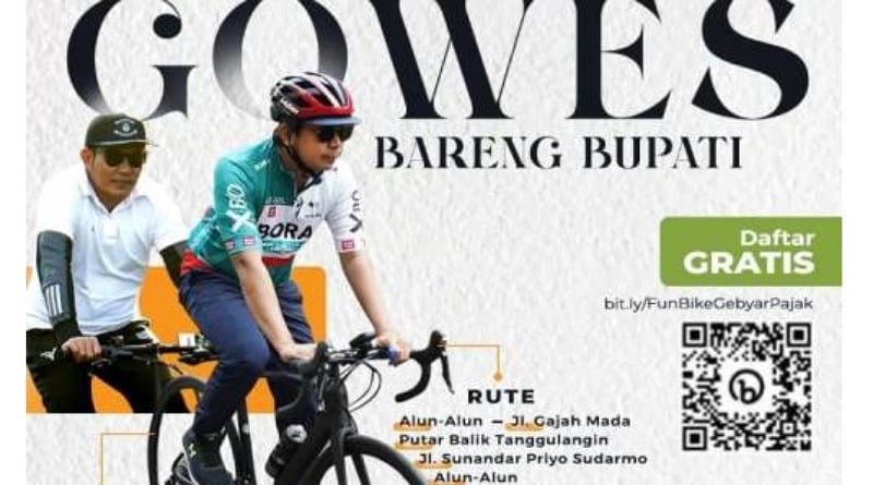 Gowes Bareng Bupati di Hari Jadi Sidoarjo ke 164