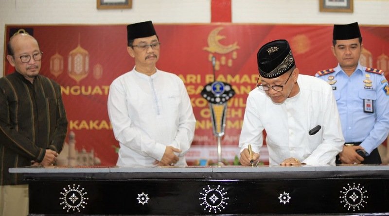 Kakanwil Kemenkumham Jatim Resmikan Empat Sarana Layanan Publik Baru di Lapas I Madiun