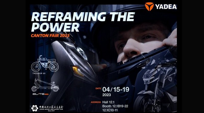 Yadea Tampil di Canton Fair dengan Memamerkan Produk Pemenang Red Dot Award, Merambah Segmen "Street E-motorcycle"