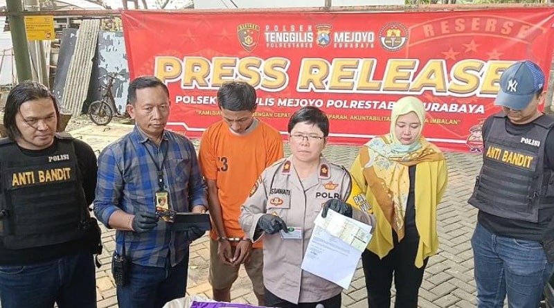 Terekam CCTV Pelaku Curanmor Diciduk Polisi