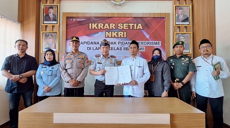 Satu Napi Teroris Lapas Ngawi Ikrar Setia Kepada NKRI