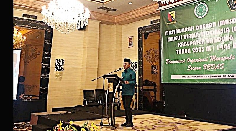Buka Musda IX MUI Kab. Bandung, Bupati Berharap dengan MUI Bisa Lahirkan Dua Perda