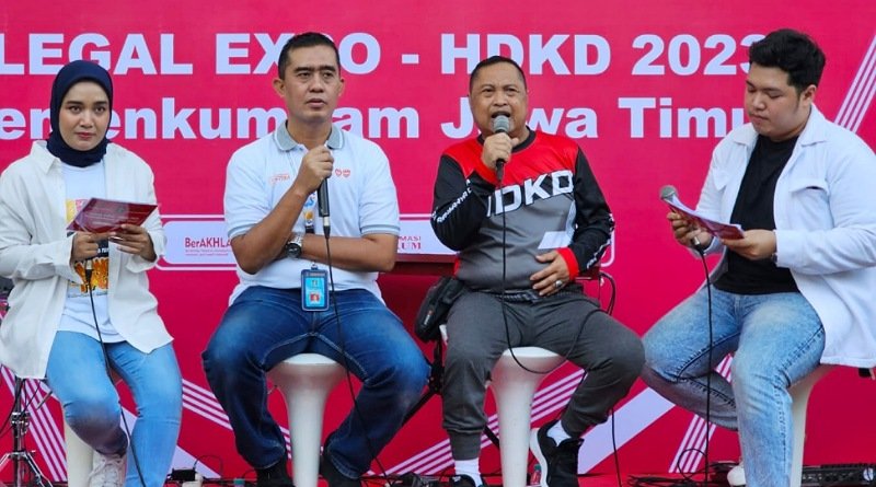 Sambil Olahraga & Rekreasi, Warga Surabaya Manfaatkan Legal Expo Kemenkumham Jatim di CFD Darmo
