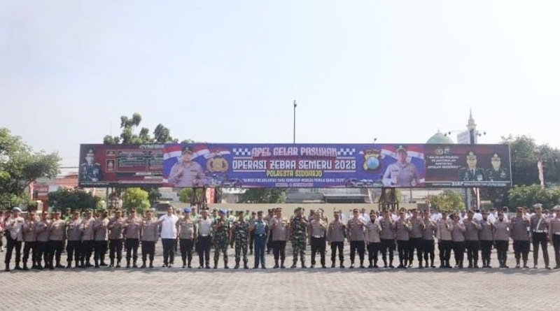 Polresta Sidoarjo Apel Gelar Pasukan Ops Zebra Semeru 2023