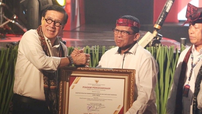 Kemenkumham Jatim Sabet Dua Penghargaan Bidang Kekayaan Intelektual