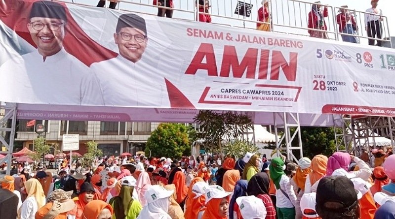 Senam dan Jalan Sehat di Depok, Aboe Bakar Alhabsyi: AMIN Memang Pilihan Rakyat