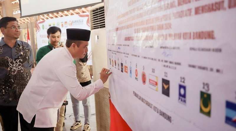 Kota Bandung Serentak Turut Gelar Deklarasi Damai Pemilu 2024