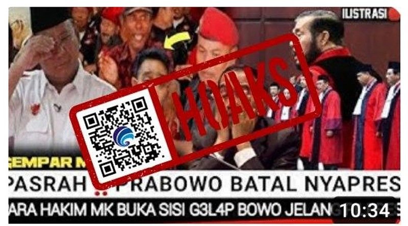 Prabowo Subianto Batal Nyapres Setelah Anwar Usman Dipecat dari Ketua MK. Hoaks Bukan?