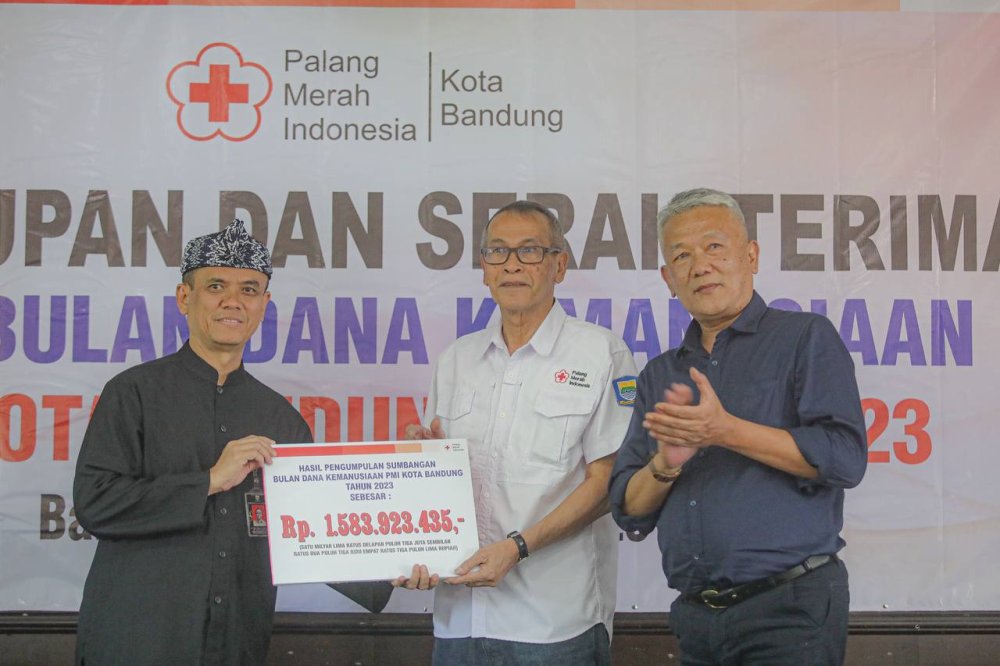 Bulan Dana PMI Kota Bandung Sukses Galang Rp1,9 Miliar