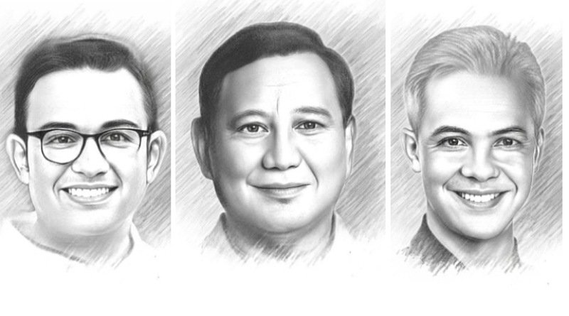 Tahun Baru 2024, Ini yang disampaikan Anies, Prabowo dan Ganjar