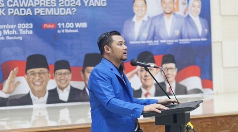 Simposium Demokrasi Capres-Cawapres 2024, KNPI Kabupaten Bandung Deklarasi Pemilu Damai