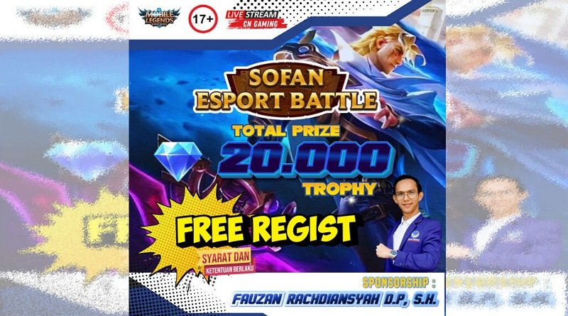 Caleg DPRD Dapil 6 Kab. Bandung, Fauzan Rachdiansyah, S.H, Gelar Lomba Game Online Mobile Legends