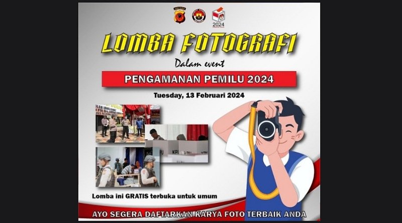 Humas Polda Jabar Gelar Lomba Fotografi Event Pengamanan Pemilu 2024. Ini Syaratnya