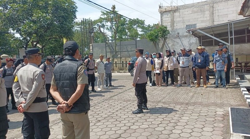 Jaga Kondusifitas Pemilu 2024, Apel Gabungan Digelar di Kecamatan Solokanjeruk