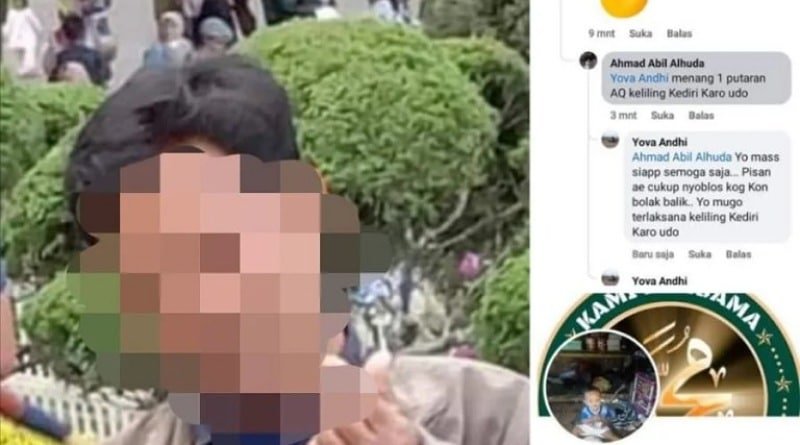 Netizen Tagih Janji Pria Keliling Kediri "Bugil" Apabila Paslon 02 Prabowo Gibran Menang Satu Putaran
