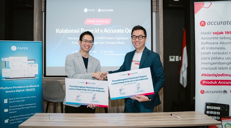 Paper.id & Accurate Indonesia Integrasikan Transaksi Bisnis dalam Satu Platform